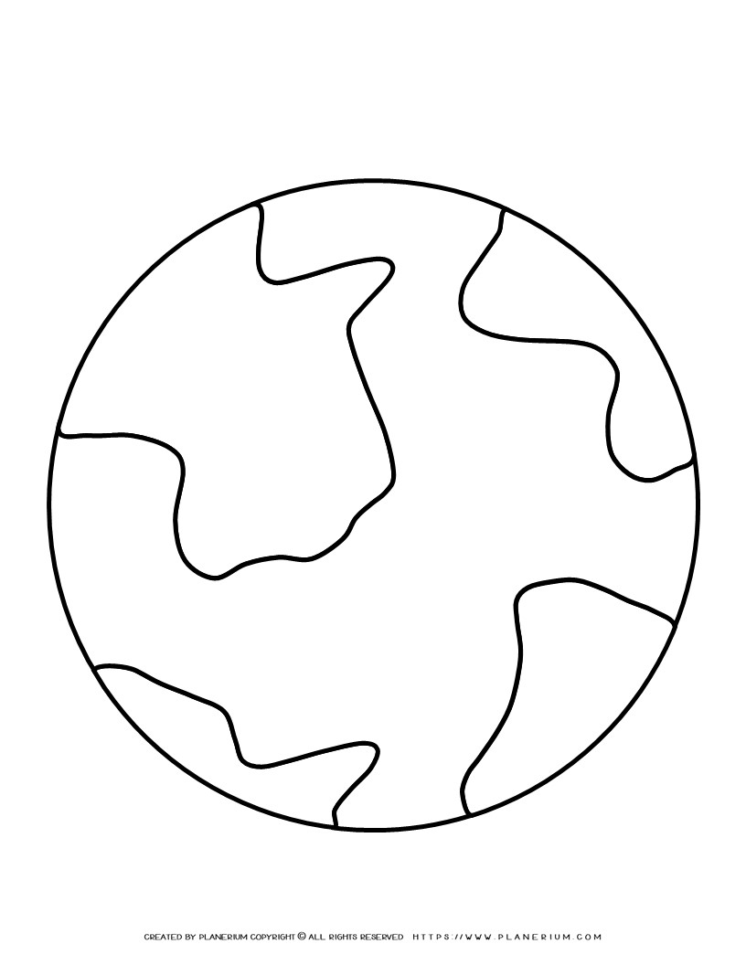 Free Printable Earth Template