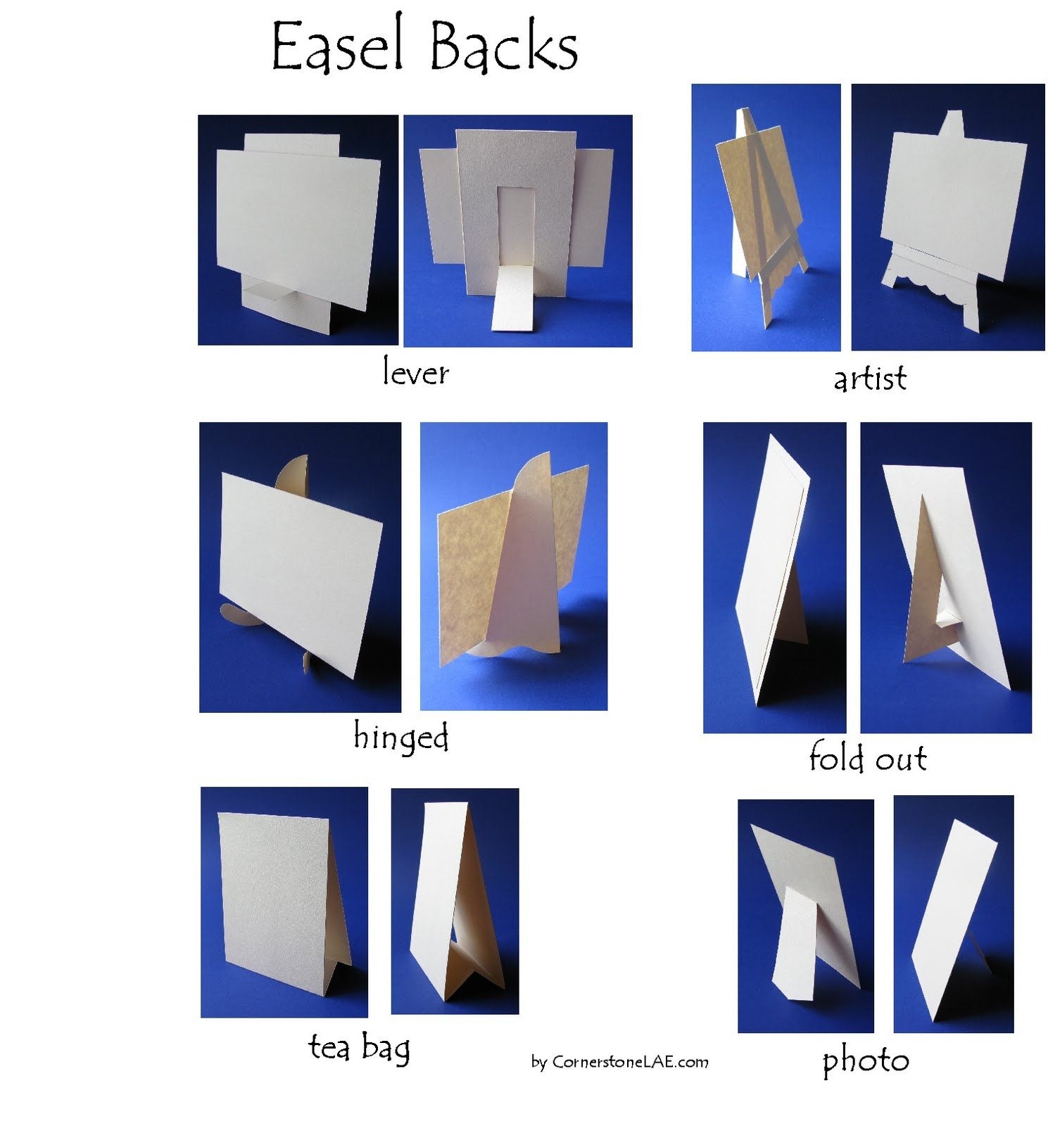 Printable Cardboard Easel Template