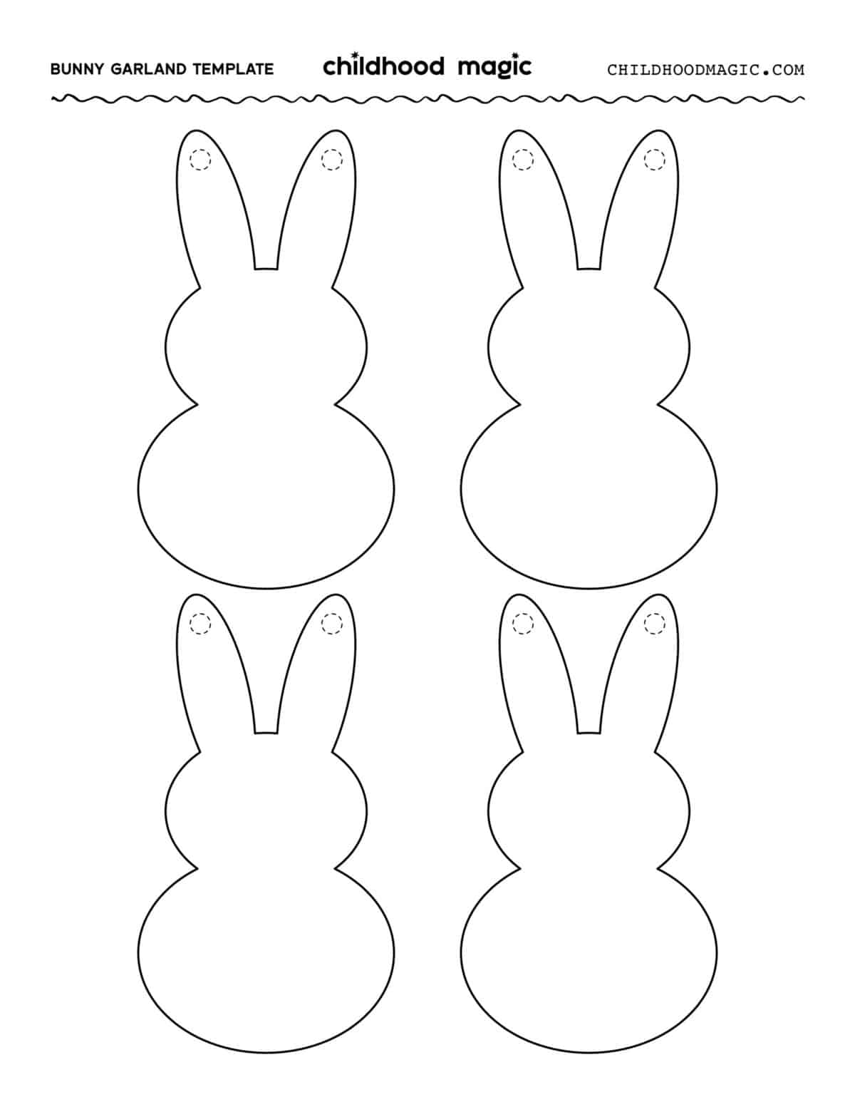 Rabbit Template Free Printable