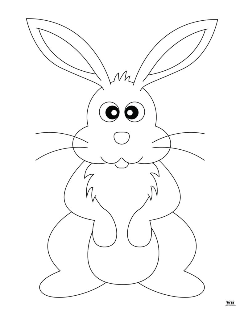Printable Easter Bunny Template