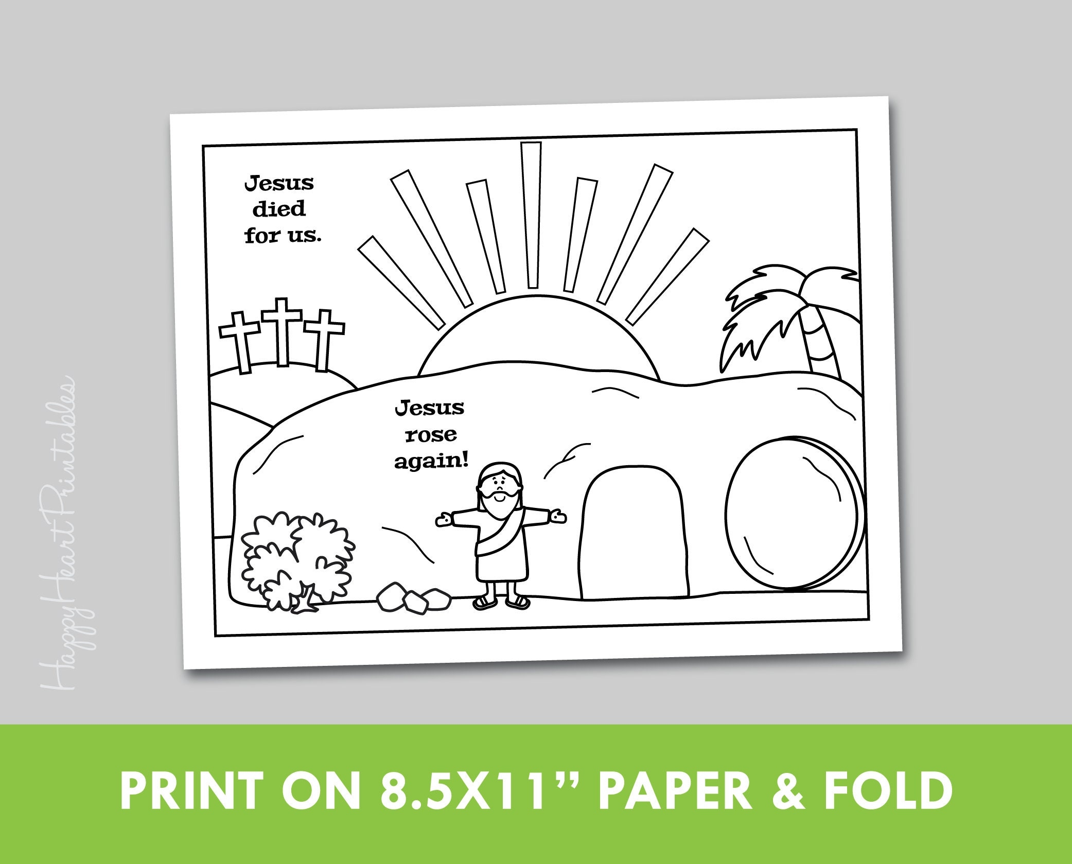 Printable Empty Tomb Craft Template