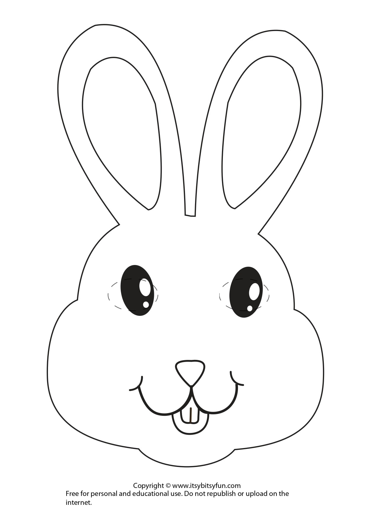 Easter Masks Bunny Rabbit And Chick Template Itsy Bitsy Fun