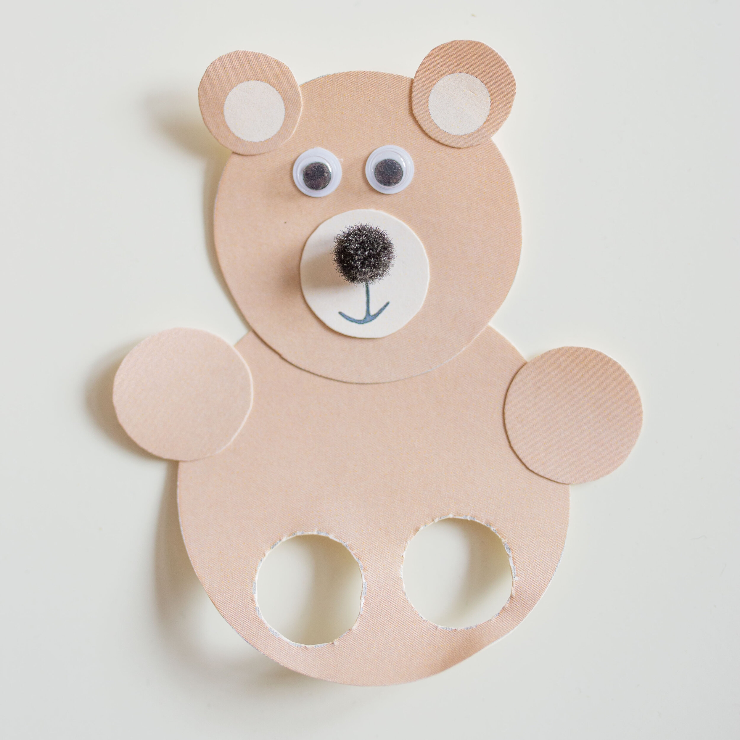 Printable Bear Puppet Template