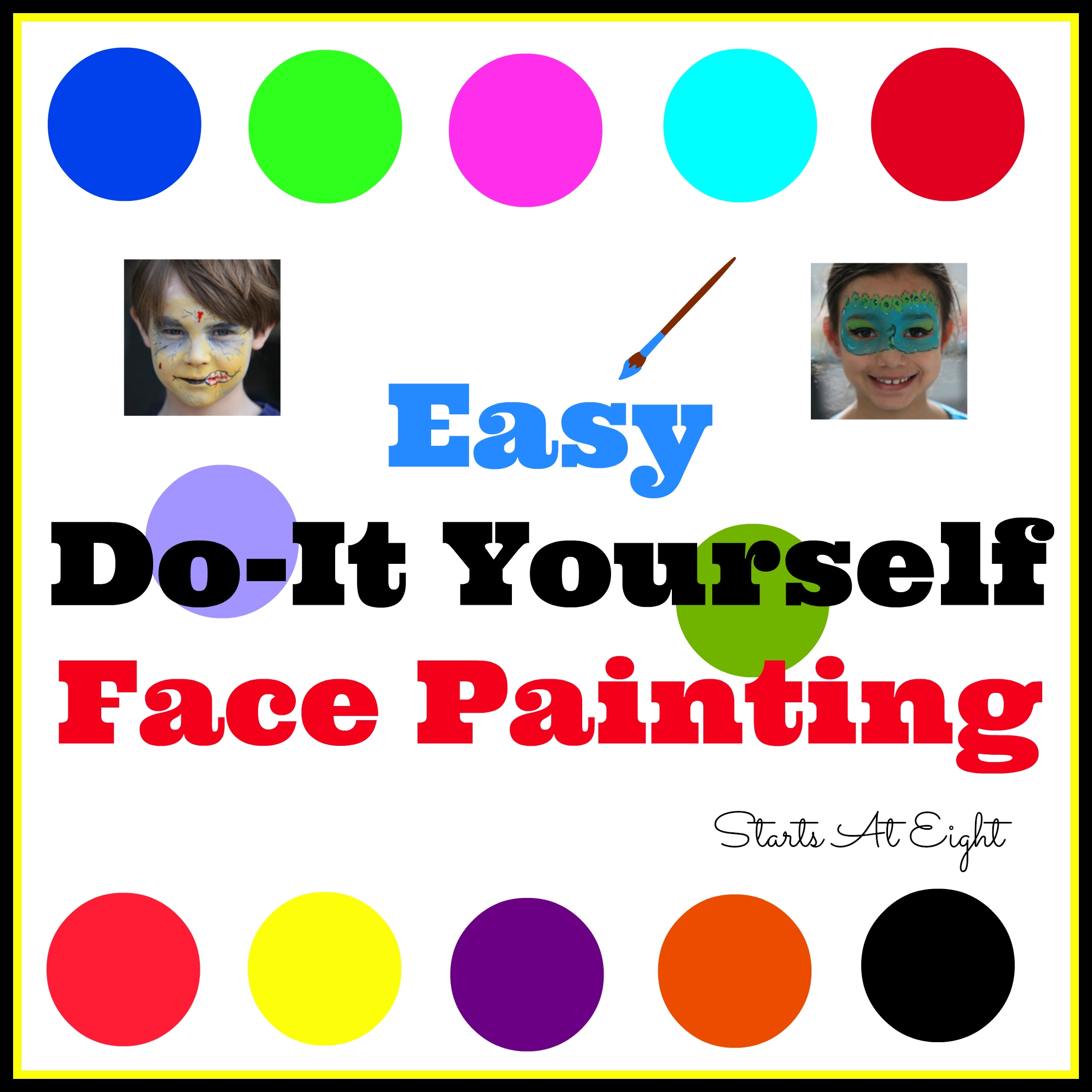 Basic Printable Easy Face Painting Templates