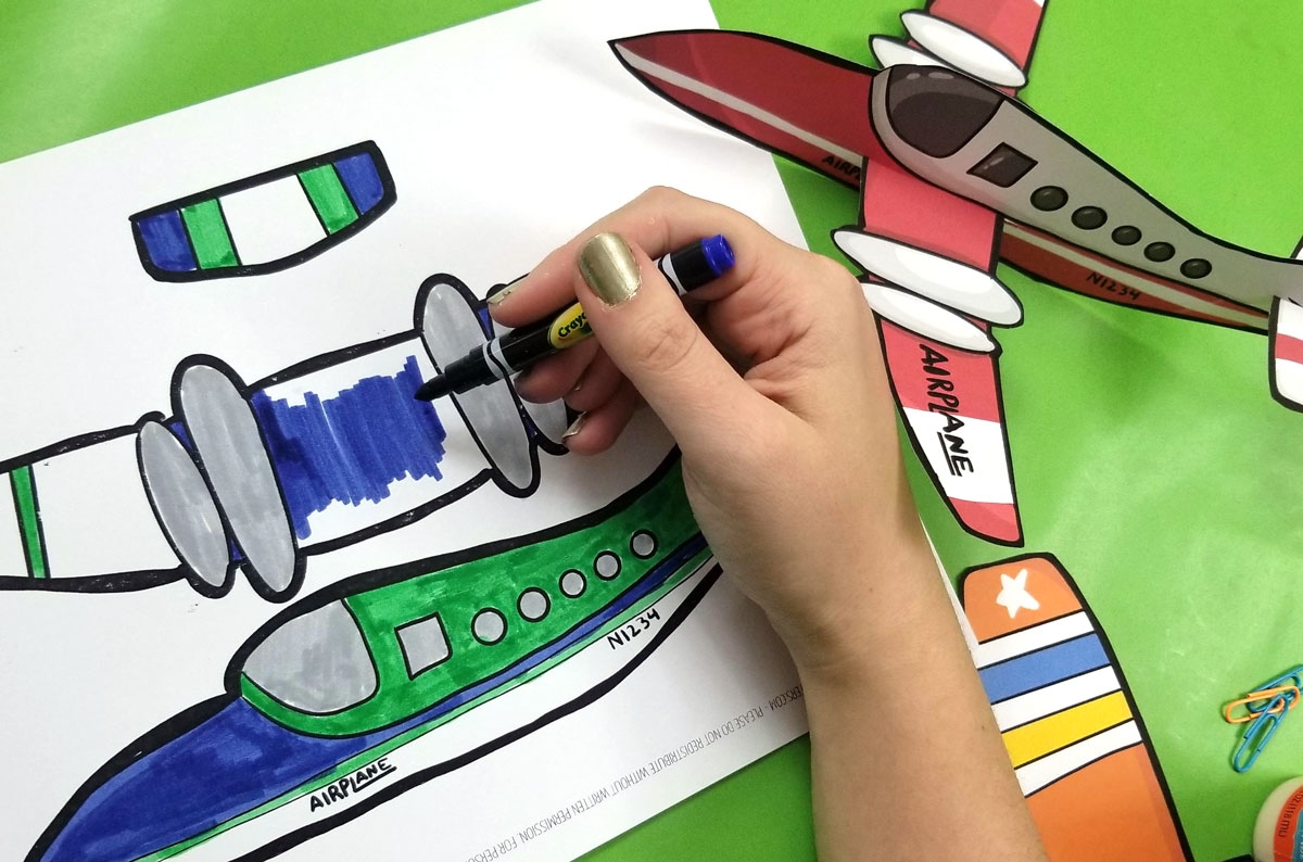 Free Printable Airplane Template
