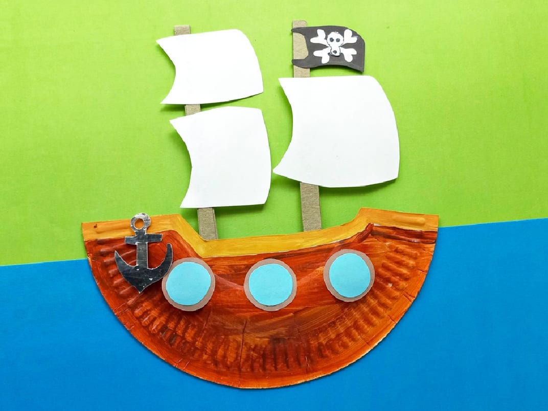 Cut Out Pirate Ship Template Printable