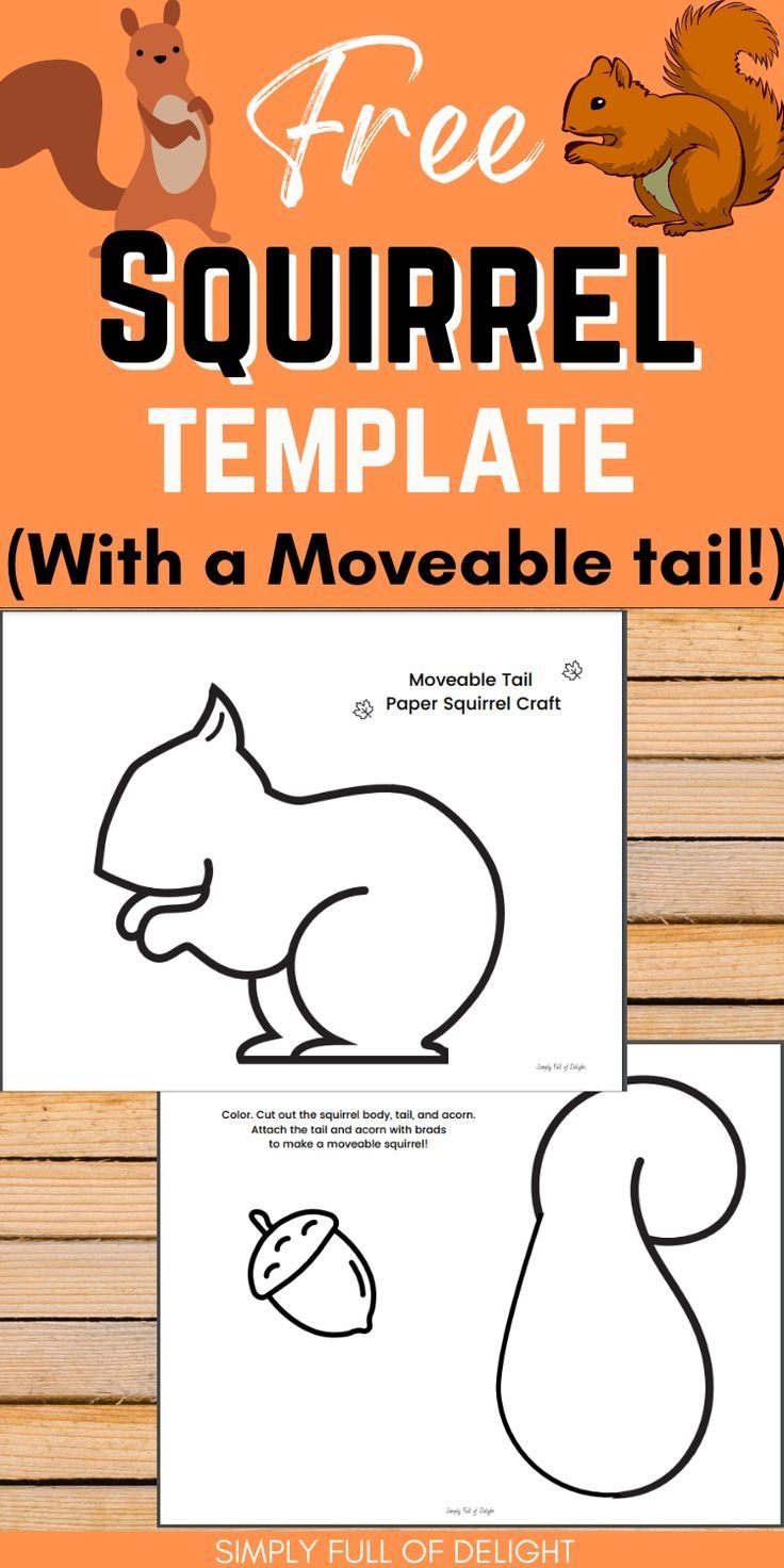 Easy Squirrel Craft For Kids Fall Preschool Activities Fall Kindergarten Preschool