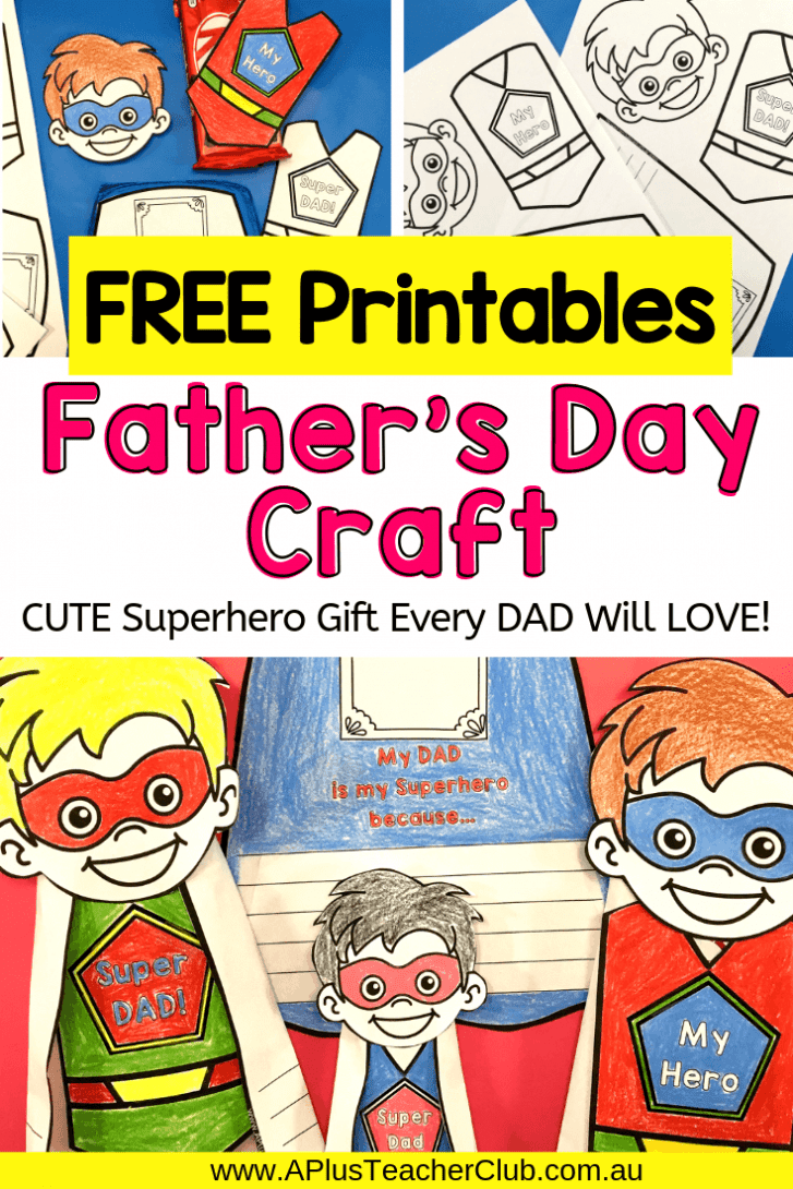 Easy To Make Father s Day Superhero Gift Free Printable A Plus Teaching Resources