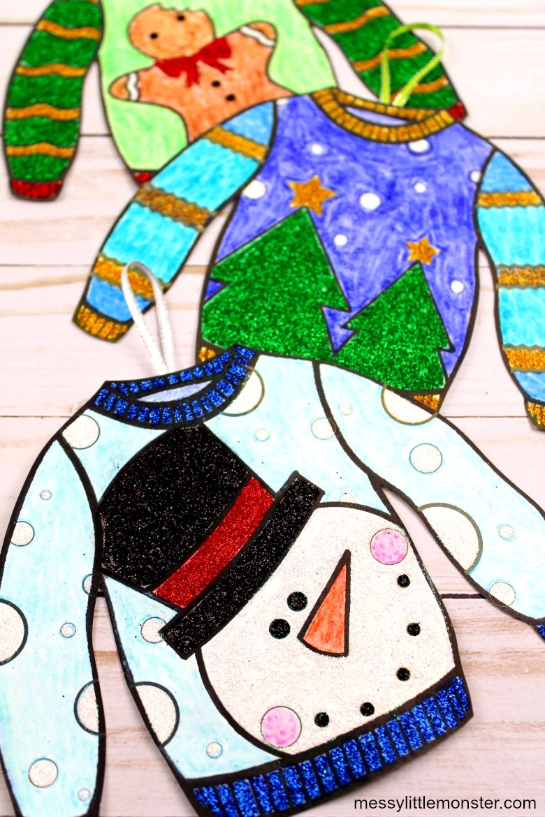 Free Printable Ugly Sweater Template