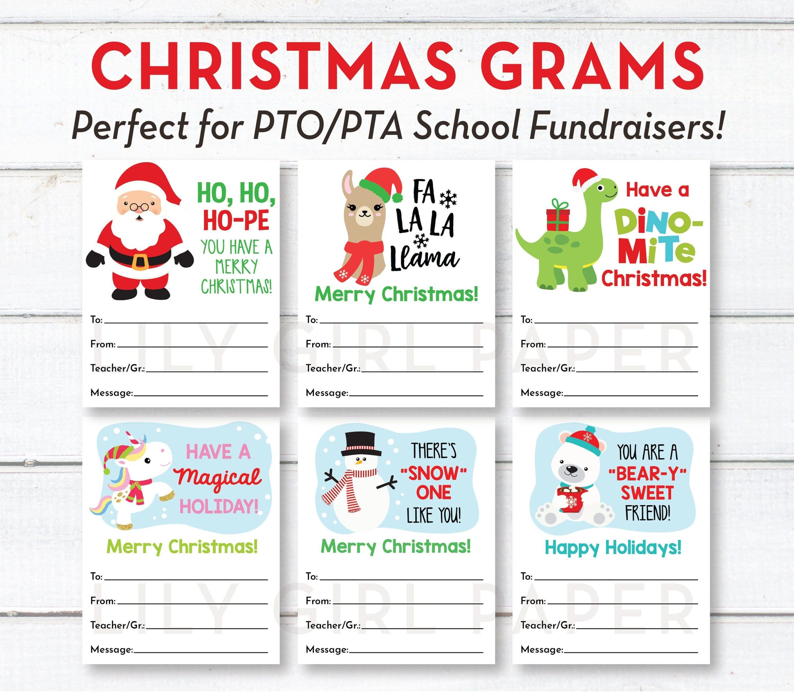 Editable Christmas Holiday Candy Grams INSTANT Download PTA PTO School Fundraiser Printable Christmas Holiday Messages For Students Etsy School Fundraisers Holiday Candy Candy Grams