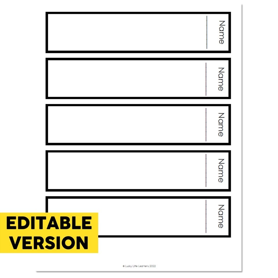 Printable Blank Book Template