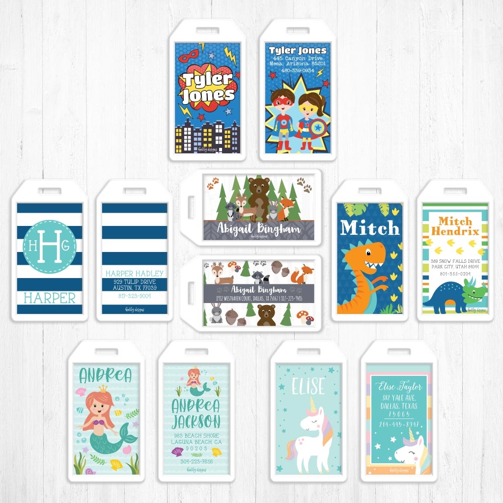 Printable Editable Luggage Tag Template
