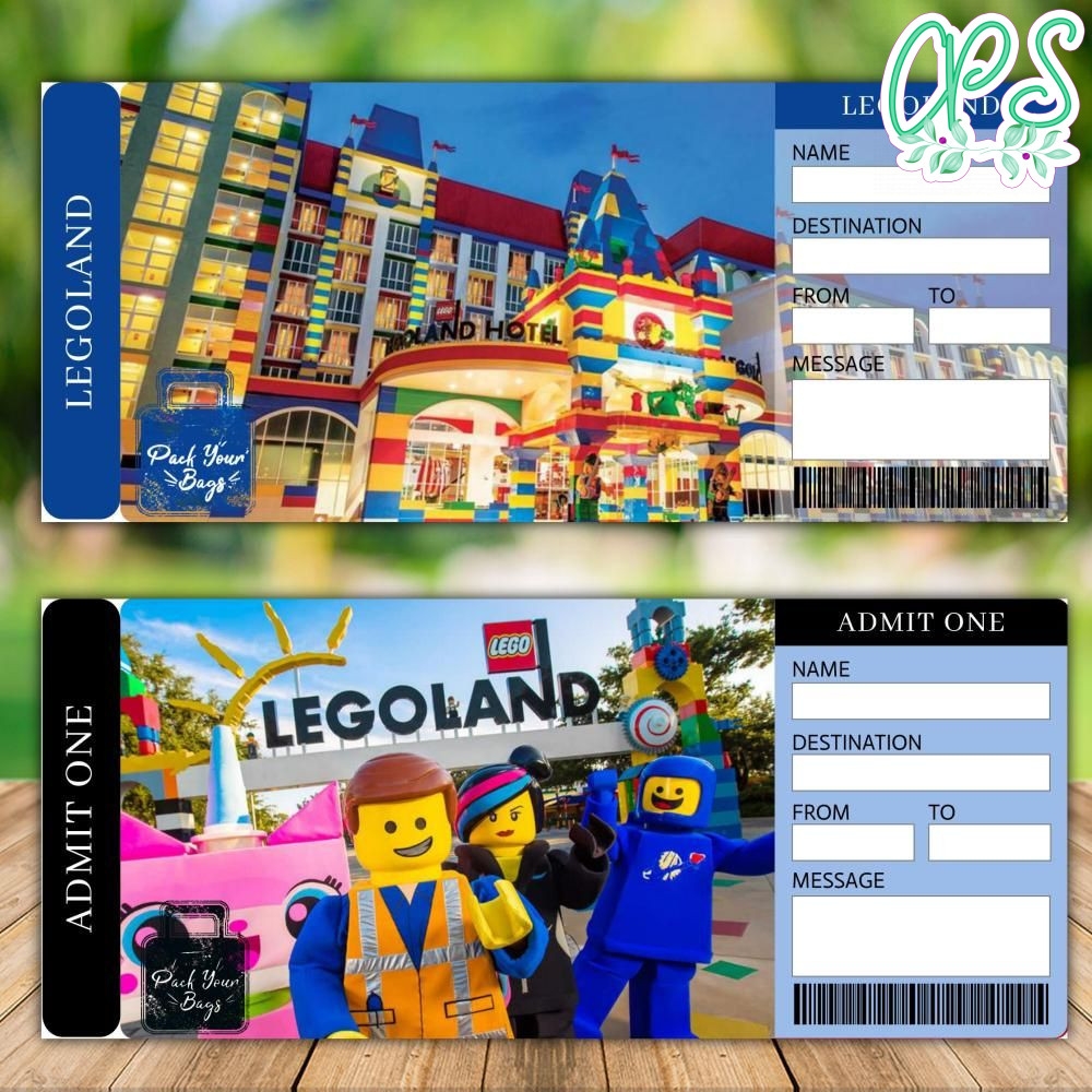 Free Printable Legoland Ticket Template