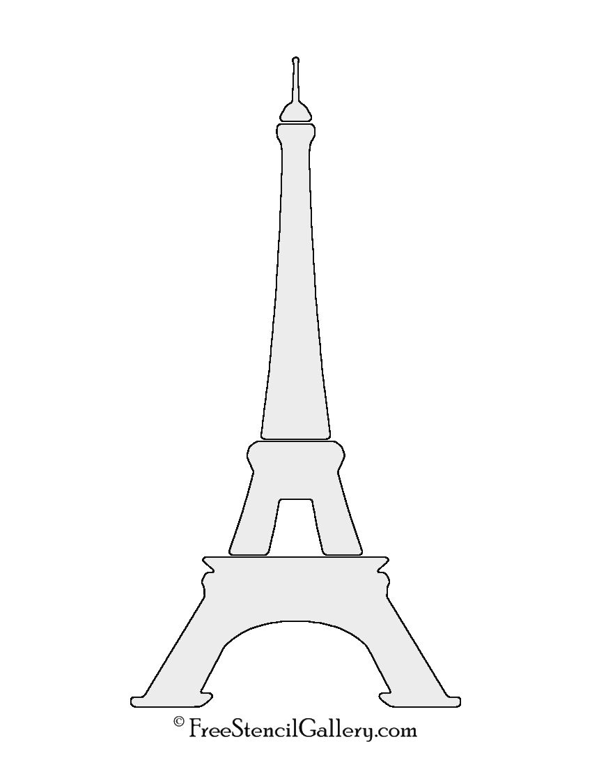 Eiffel Tower Stencil Eiffel Tower Drawing Eiffel Printable Pictures