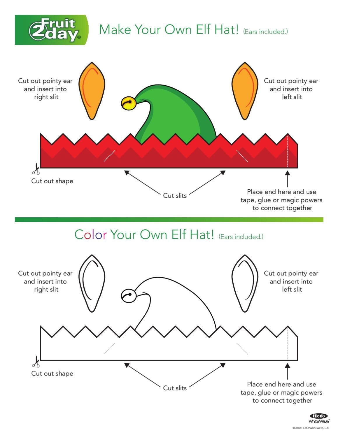 Elf Hat Click Here To Print Elf Crafts Preschool Christmas Christmas Kindergarten