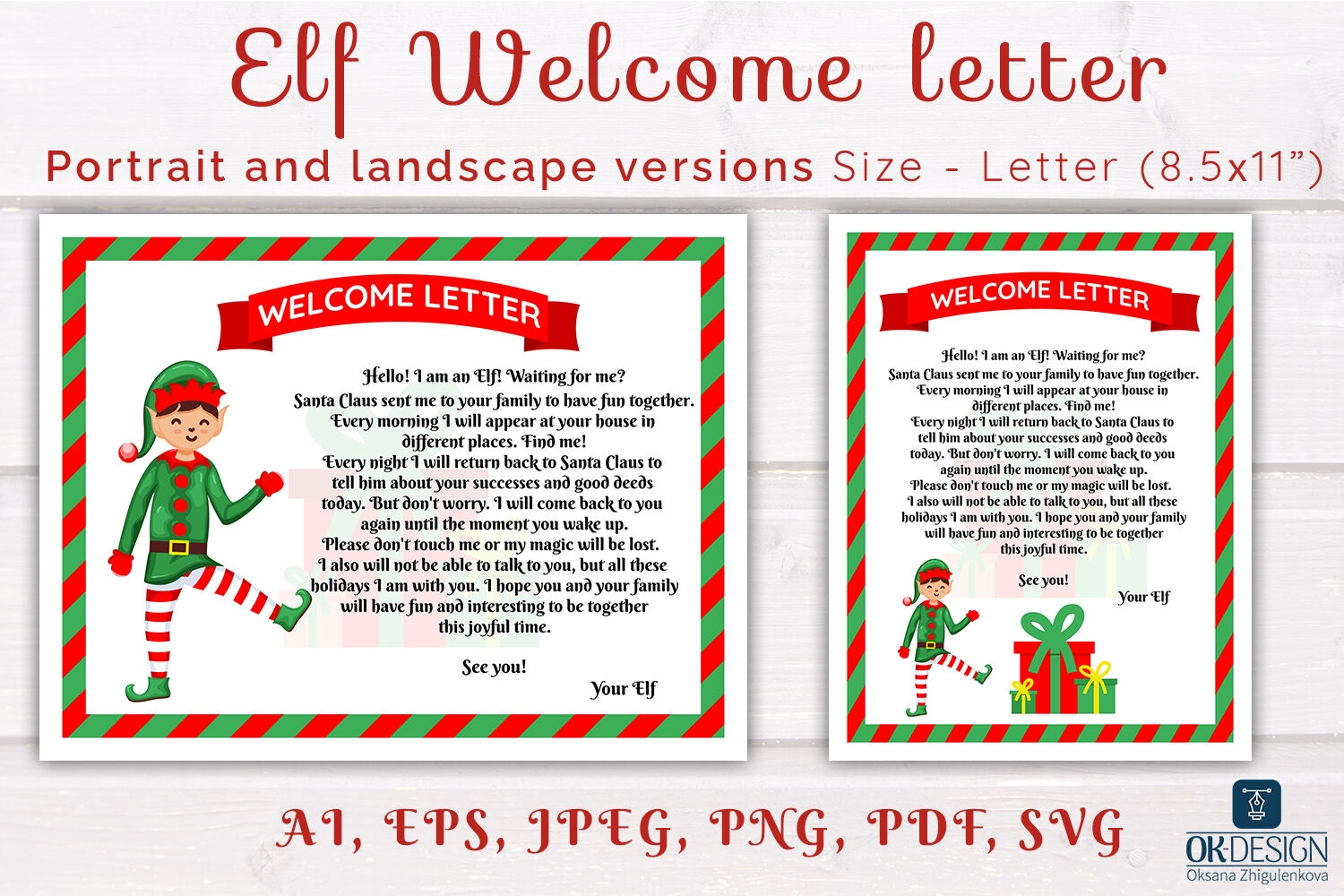 Printable Elf Letter Templates