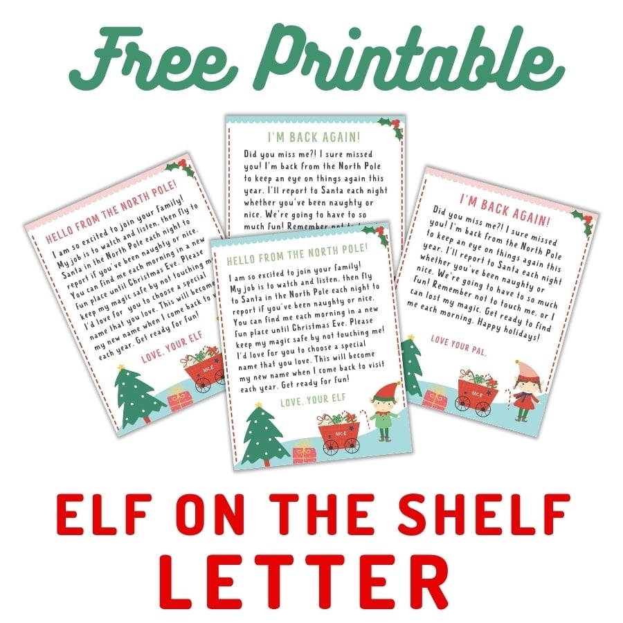 Printable Elf On The Shelf Letter Template