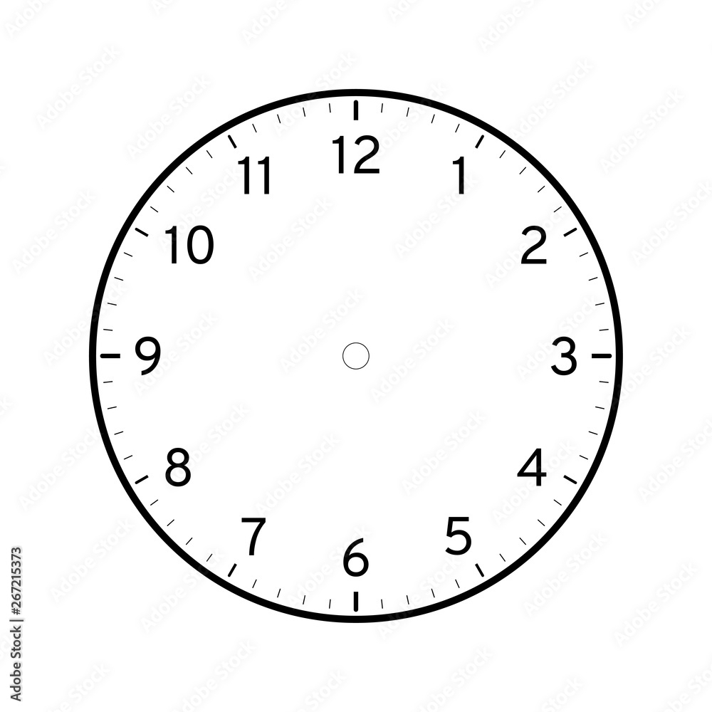 Clock Face Template Free Printable