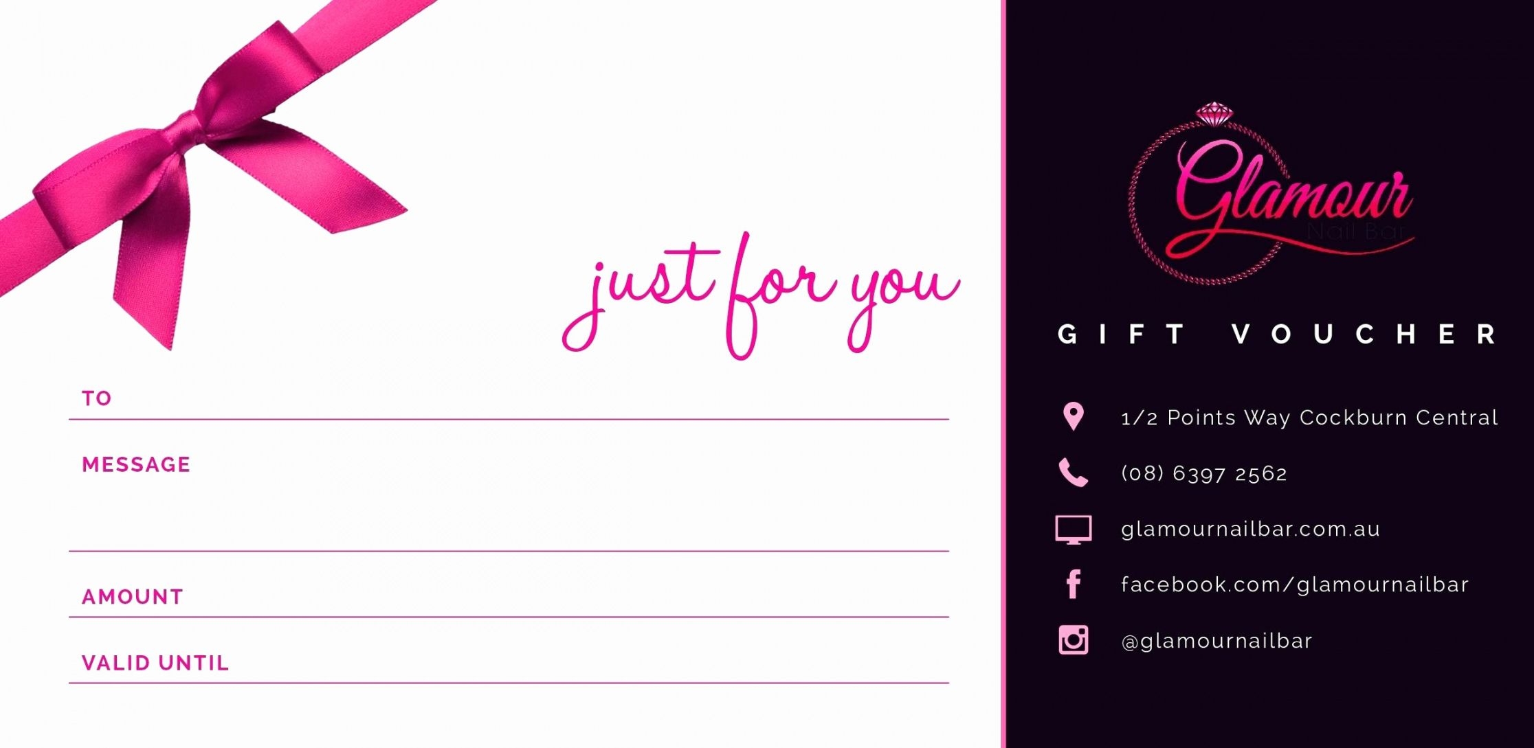 Nail Salon Gift Certificate Template Free Printable