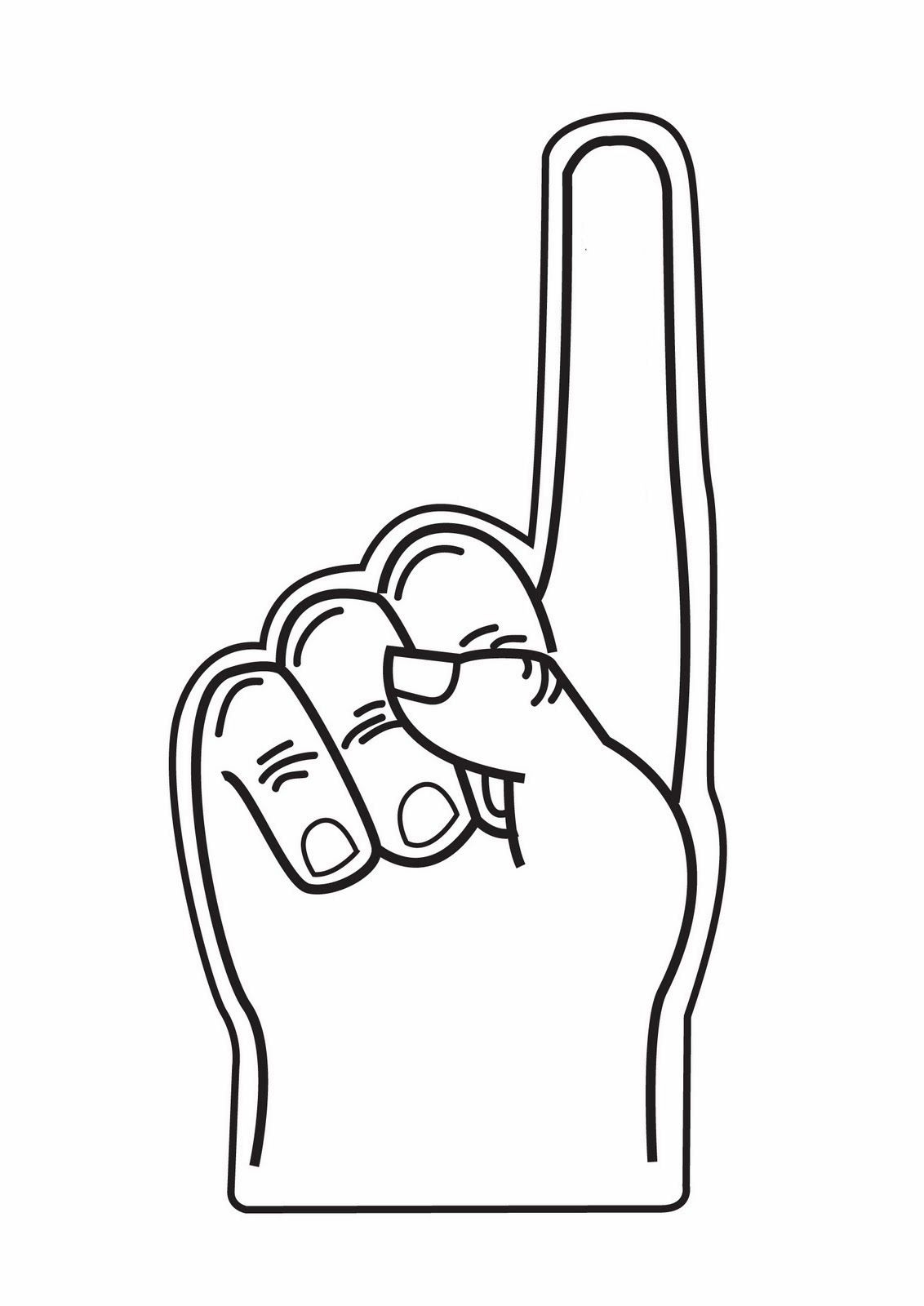 Printable Foam Finger Template