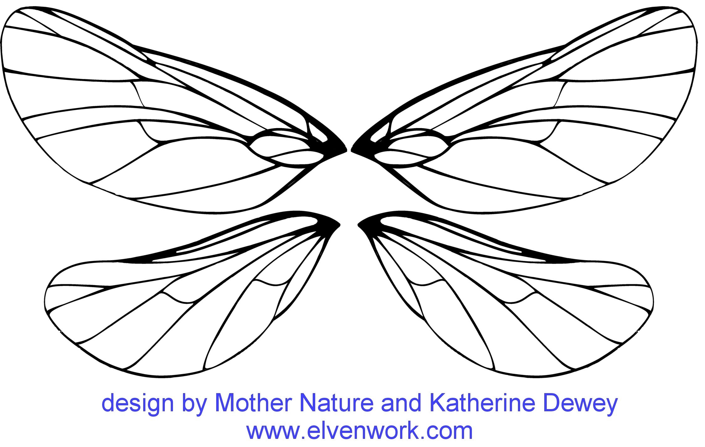 Fairy Wing Designs By Katherine Dewey Fairy Wings Dragon Fly Craft Wings Drawing