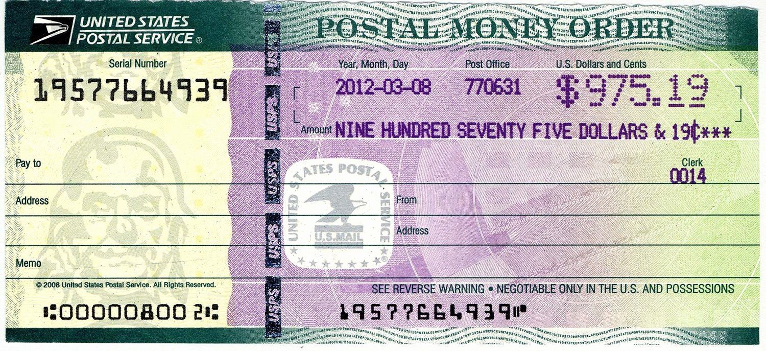 Printable Fake Money Order Template