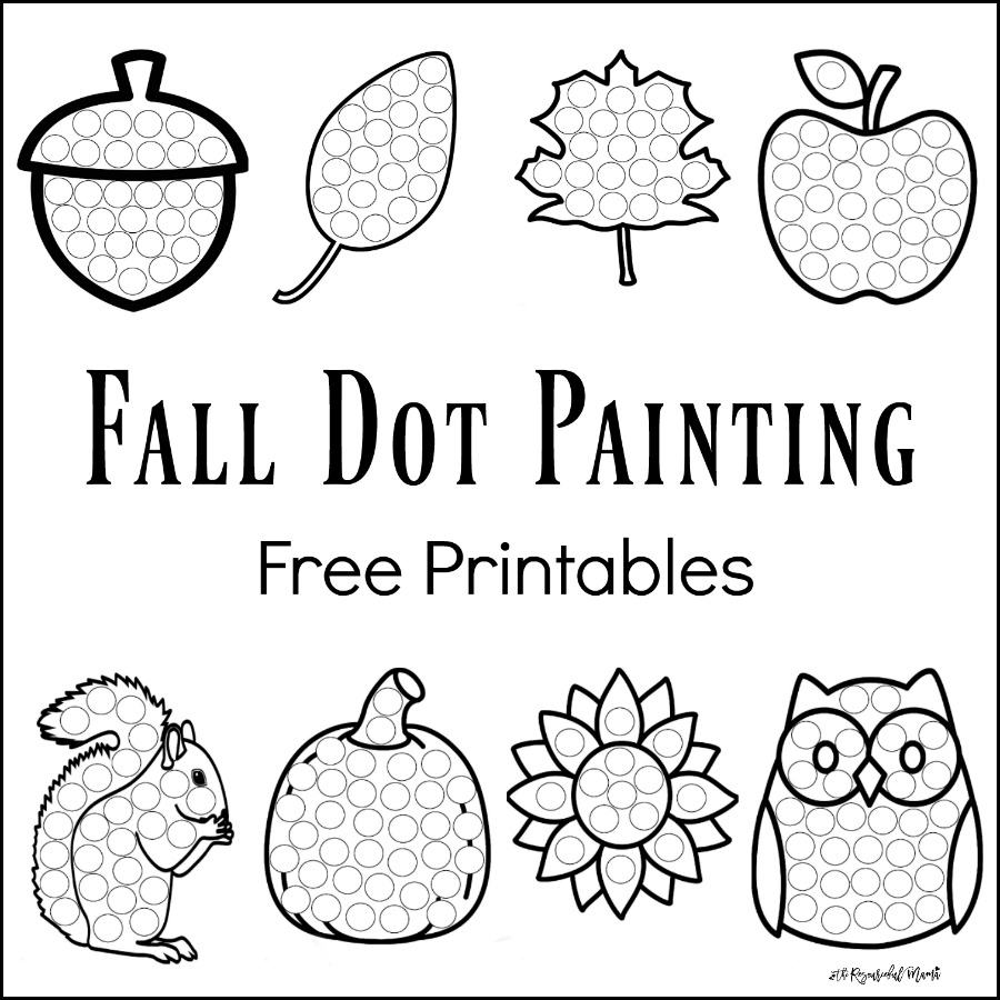 Printable Dot Painting Templates