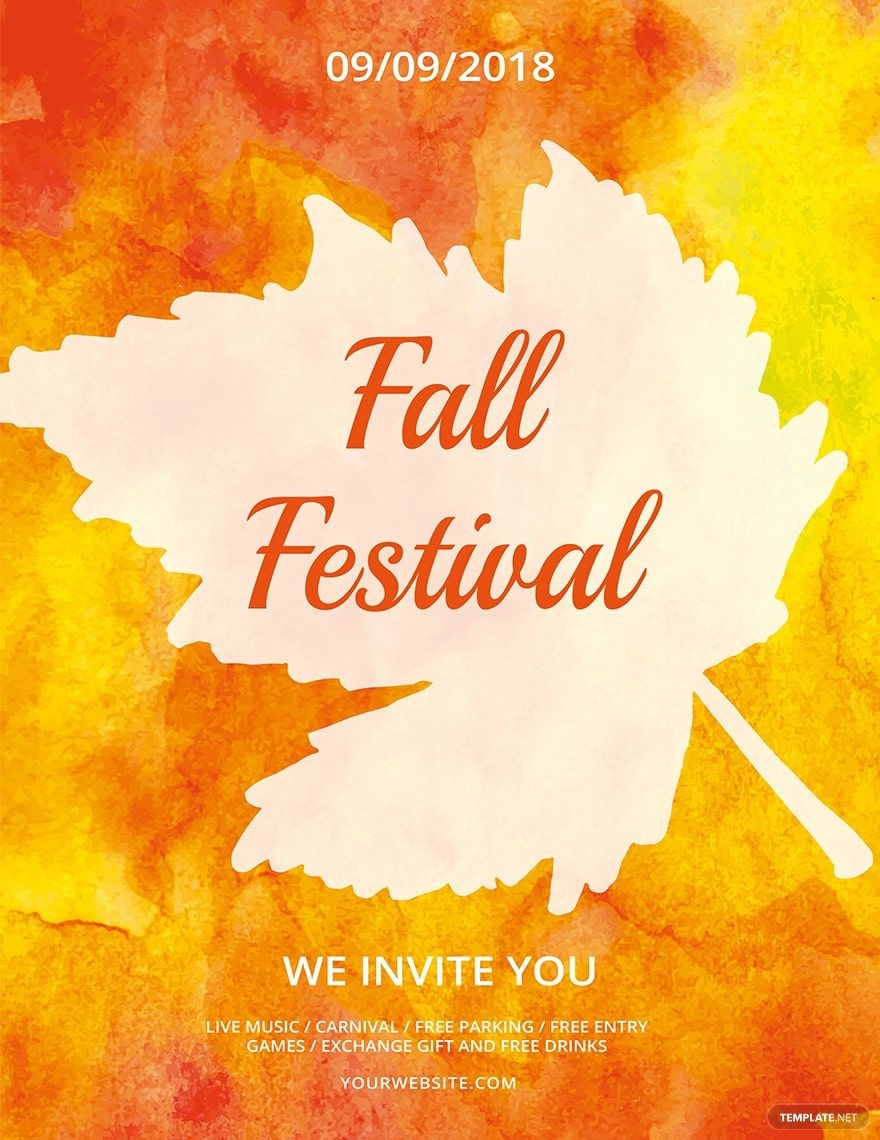 Fall Festival Flyer Template In Publisher PSD Pages Word Illustrator Download Template