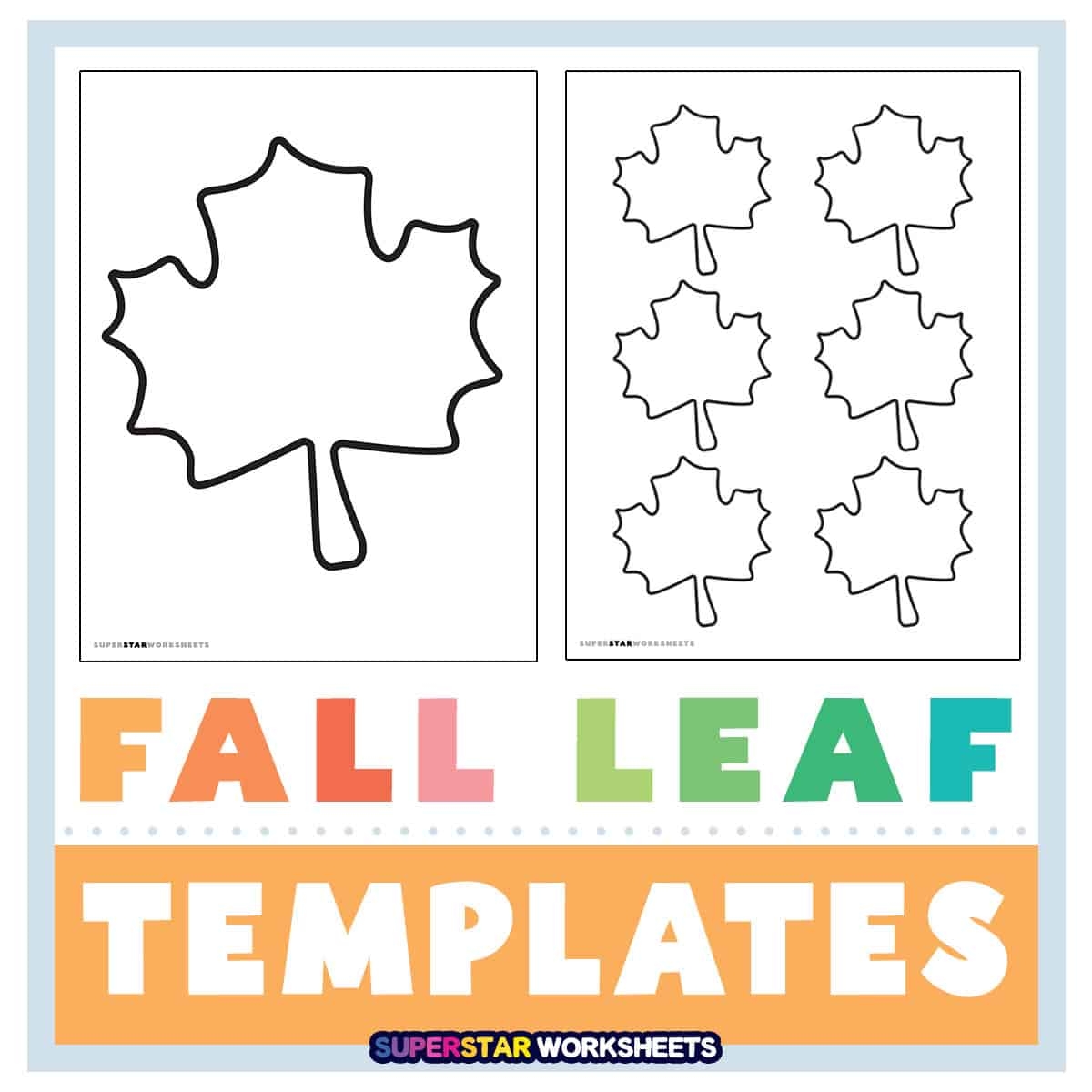 Printable Fall Craft Templates