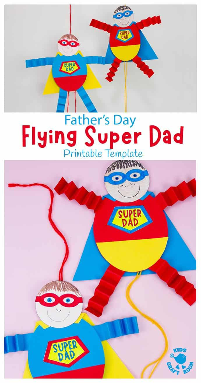 Printable Super Dad Template