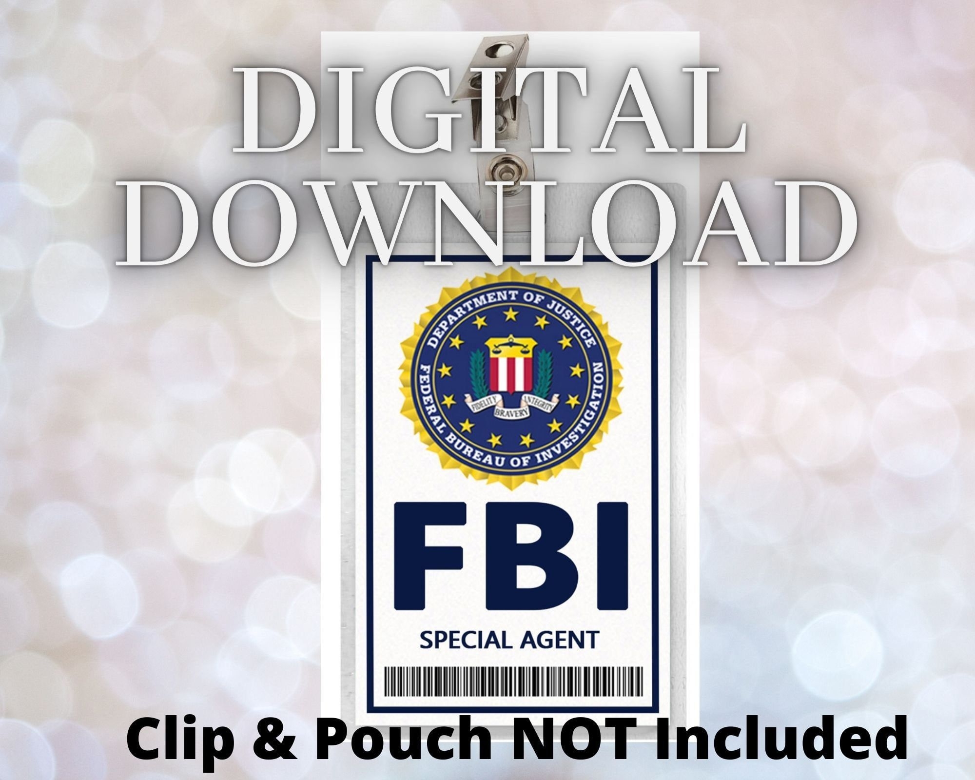Printable Fbi Badge Template