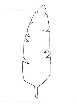 Feather Template Feather Template Paper Feathers Paper Crafts