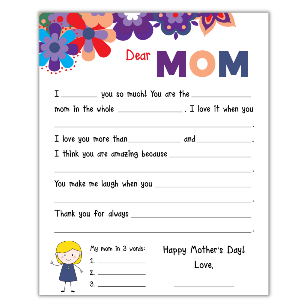 Mother'S Day Letter Template Printable