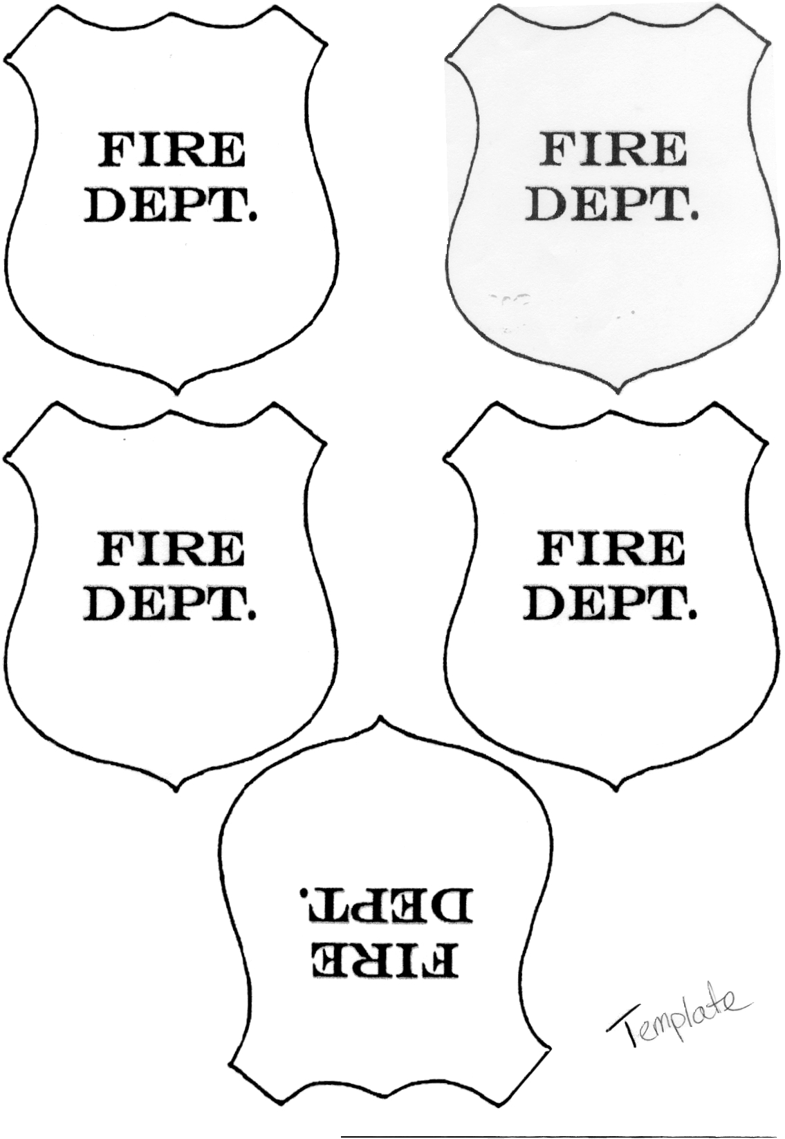Fireman Hat Template Printable