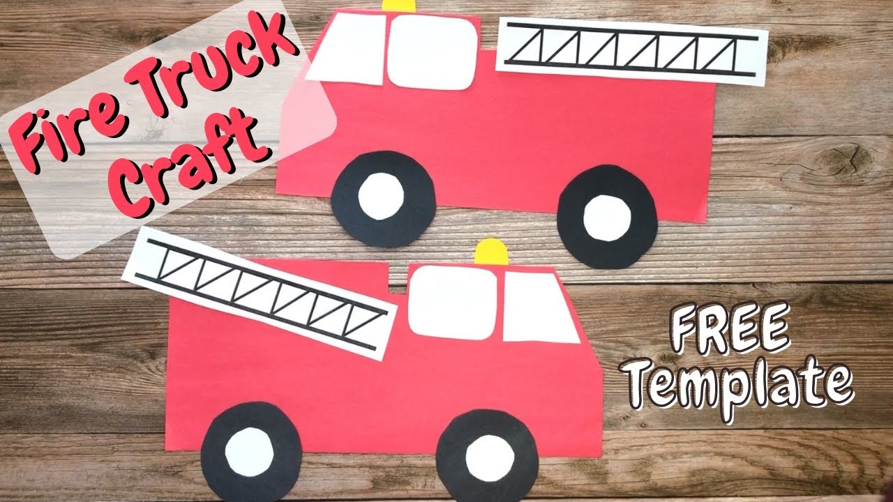 Cut Out Fire Truck Template Printable