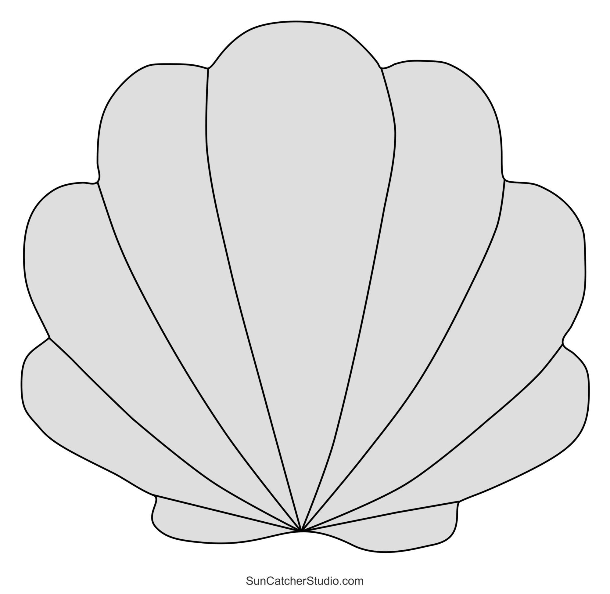 Free Printable Seashell Templates