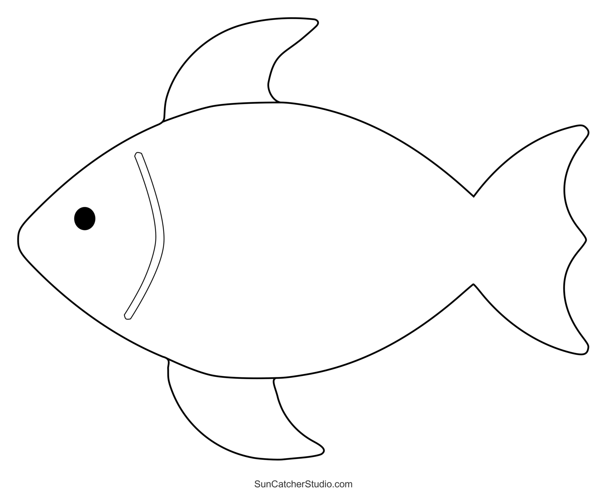 Full Page Fish Template Printable