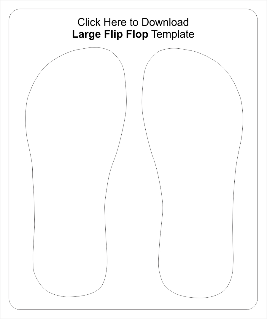 Flip Flop Templates For Download 