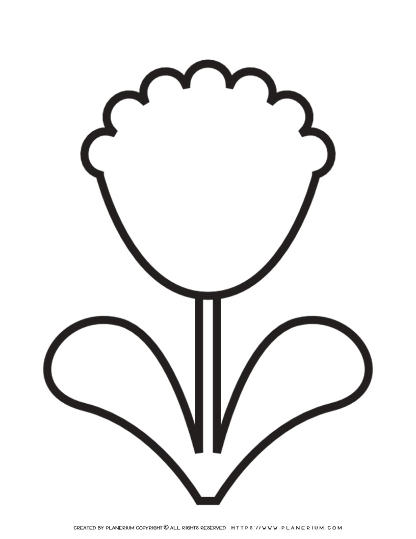 Flower Template Printable Planerium