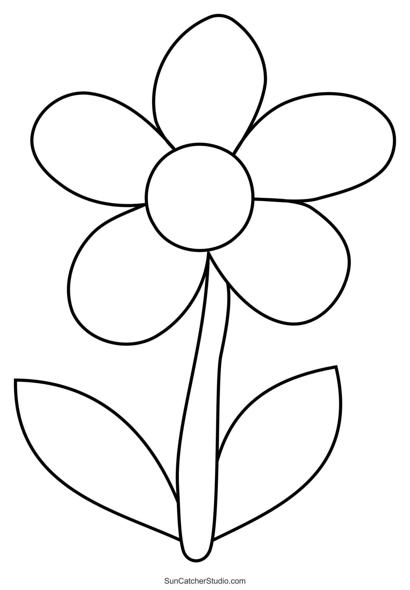 Flower Templates Patterns SVG Files Printable Stencils DIY Projects Patterns Monograms Designs Templates