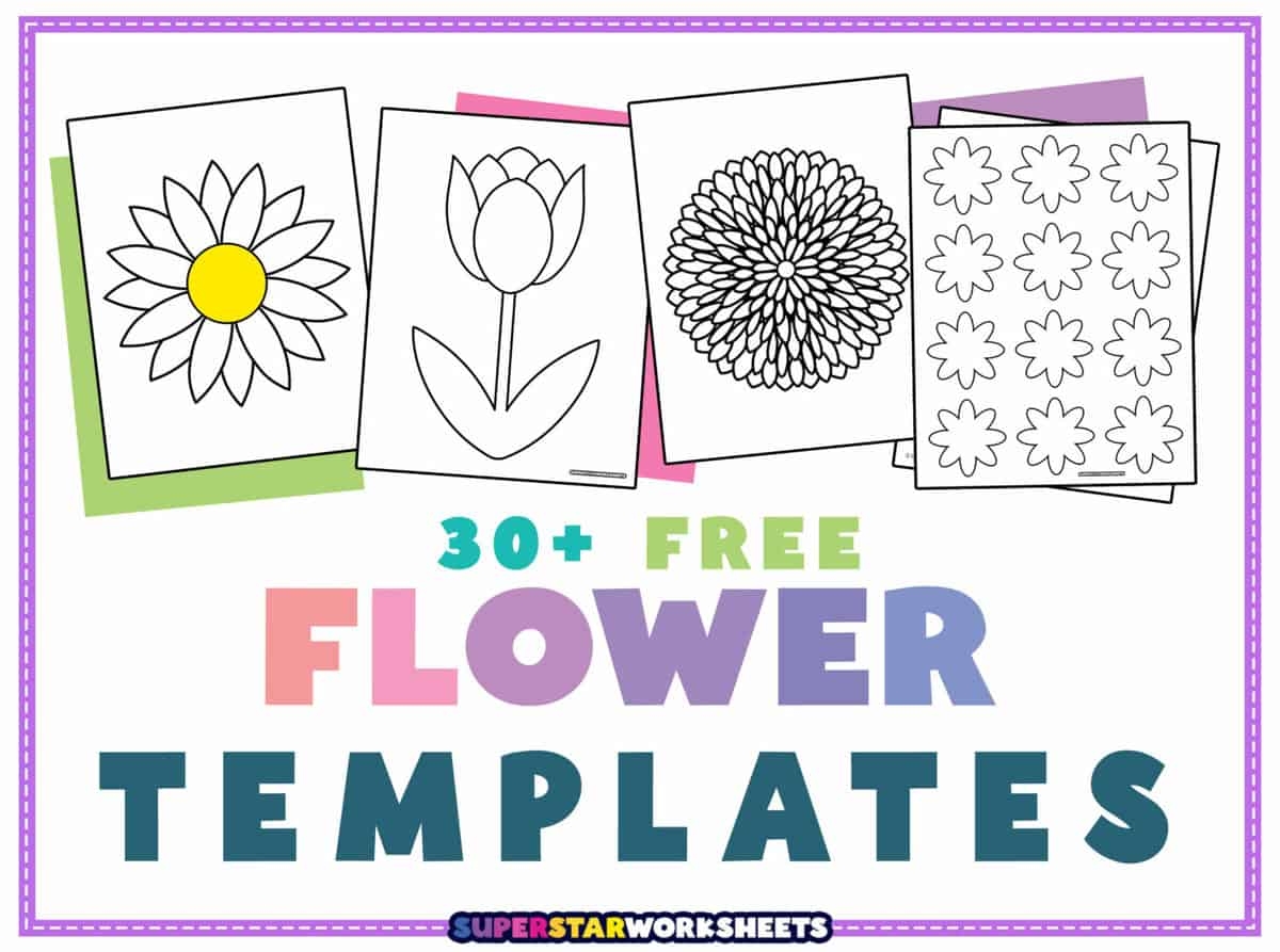 Large Flower Template Free Printable