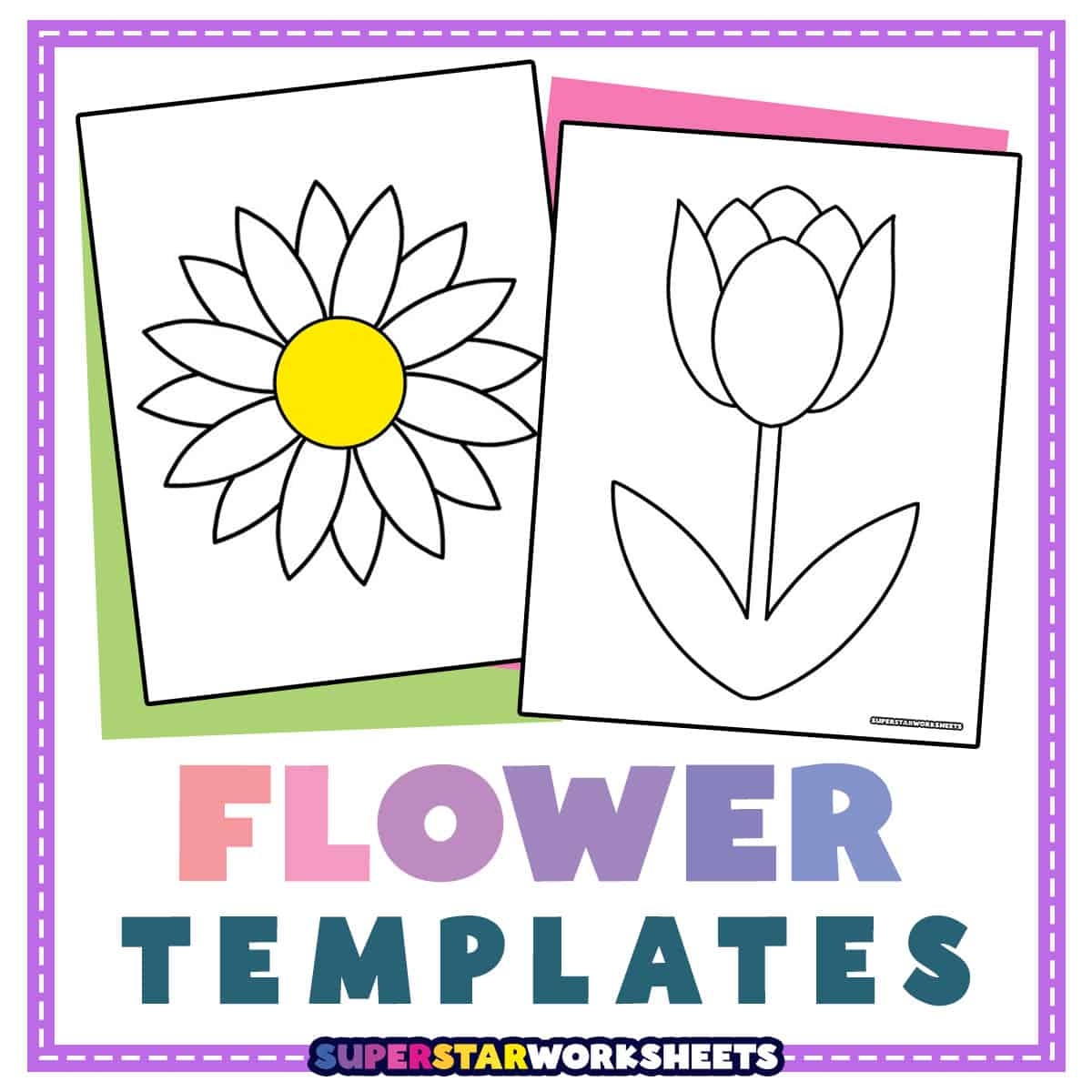 Spring Flower Template Printable
