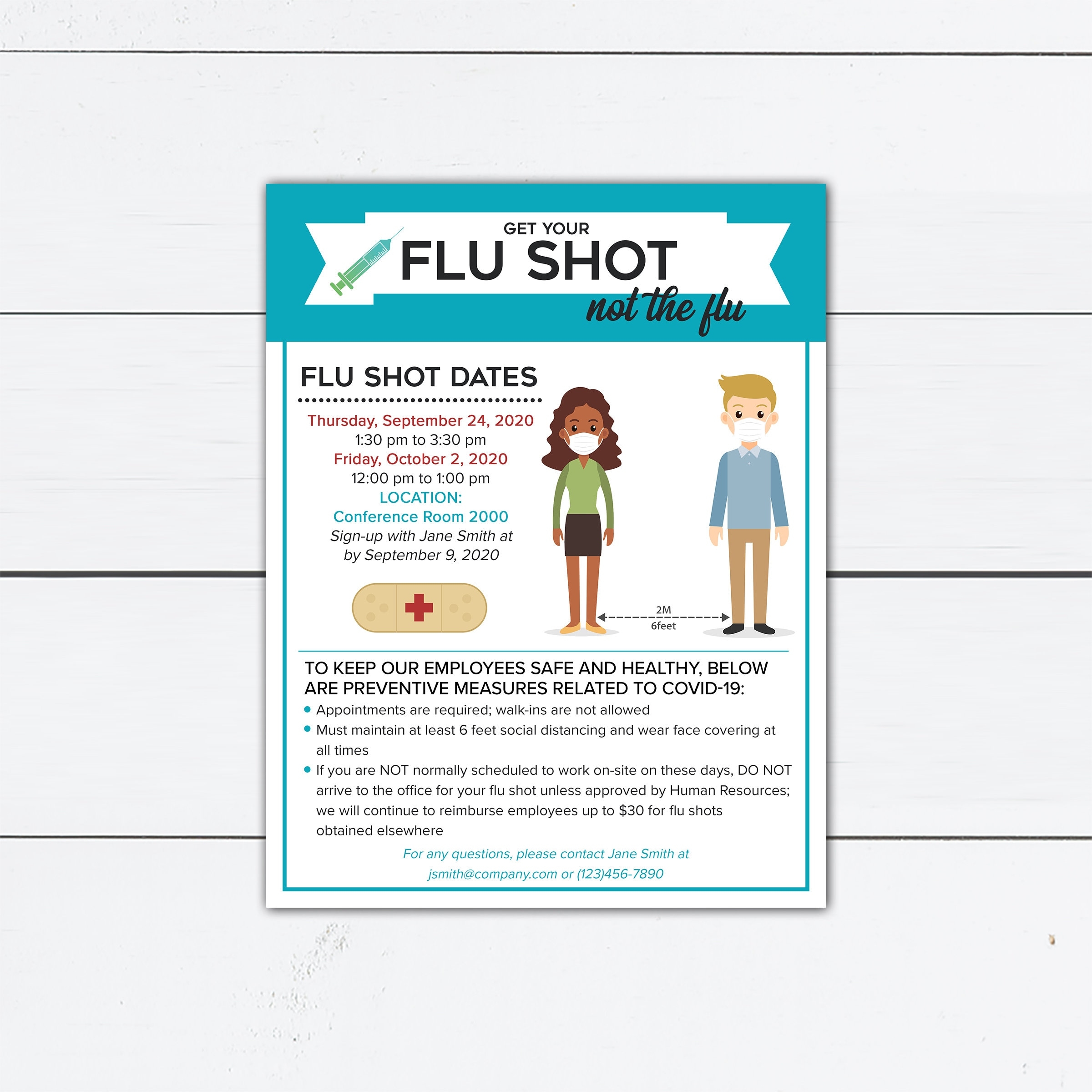 Printable Flu Shot Flyer Templates
