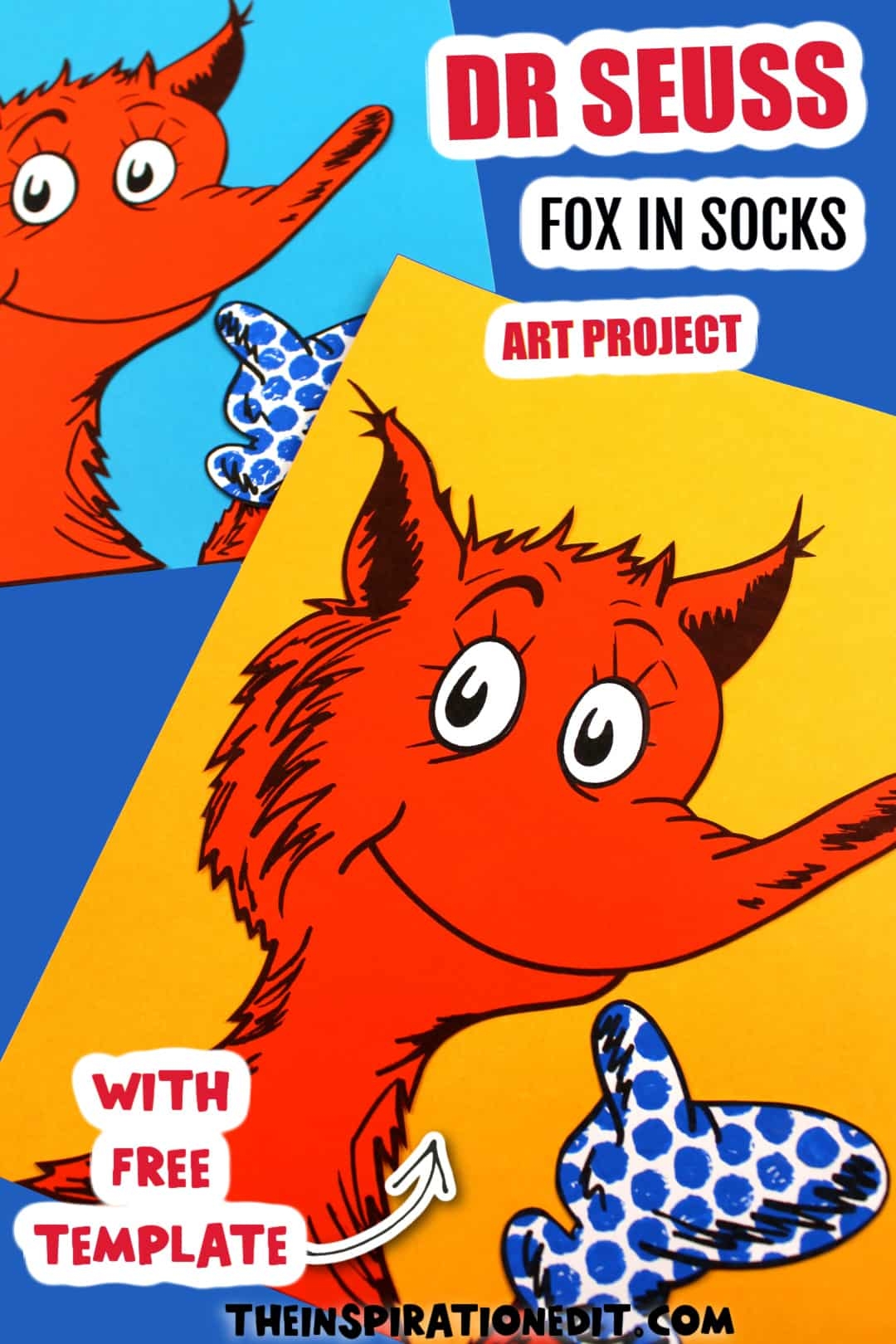 Fox In Socks Printable Template