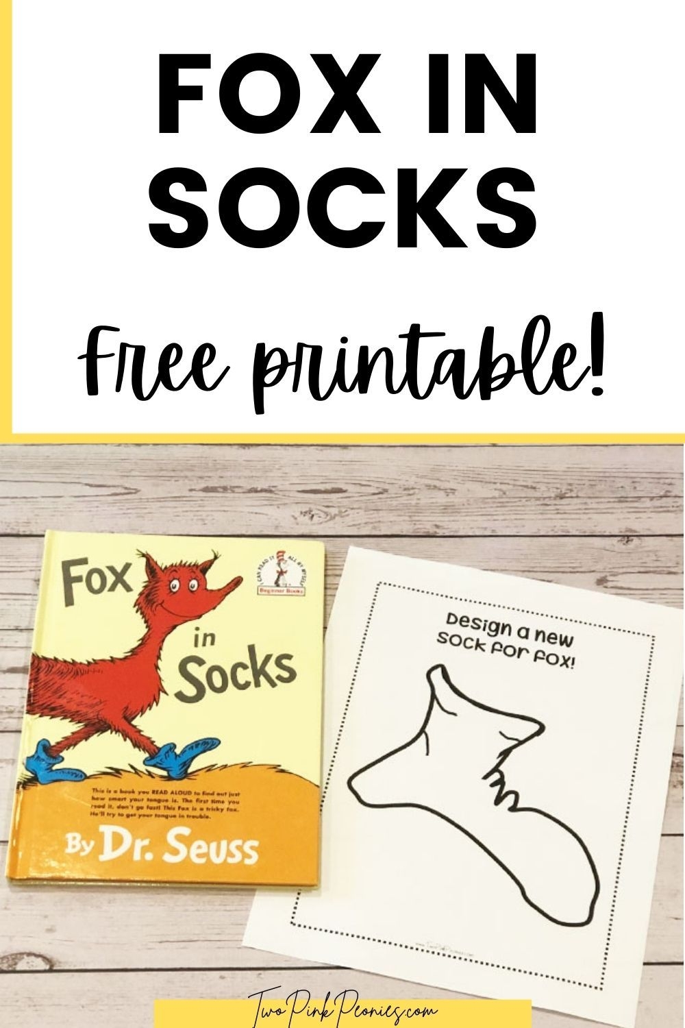 Fox In Socks Printable PDF Activity For Preschoolers Dr Seuss Preschool Activities Dr Seuss Activities Dr Seuss Preschool