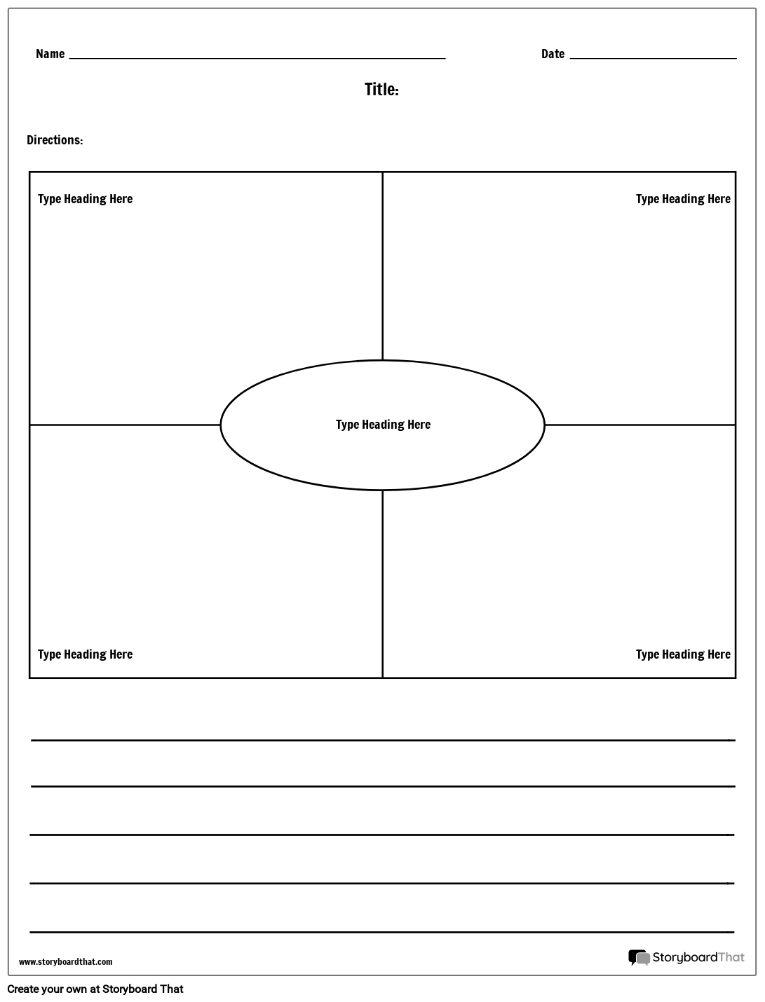 Frayer Model Template Printable