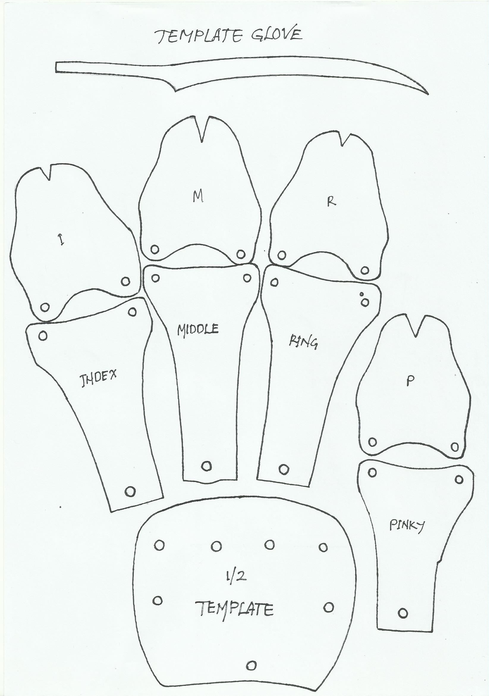 Freddy Glove Templates Gloves Diy Freddy Krueger Hand Classy Halloween Costumes