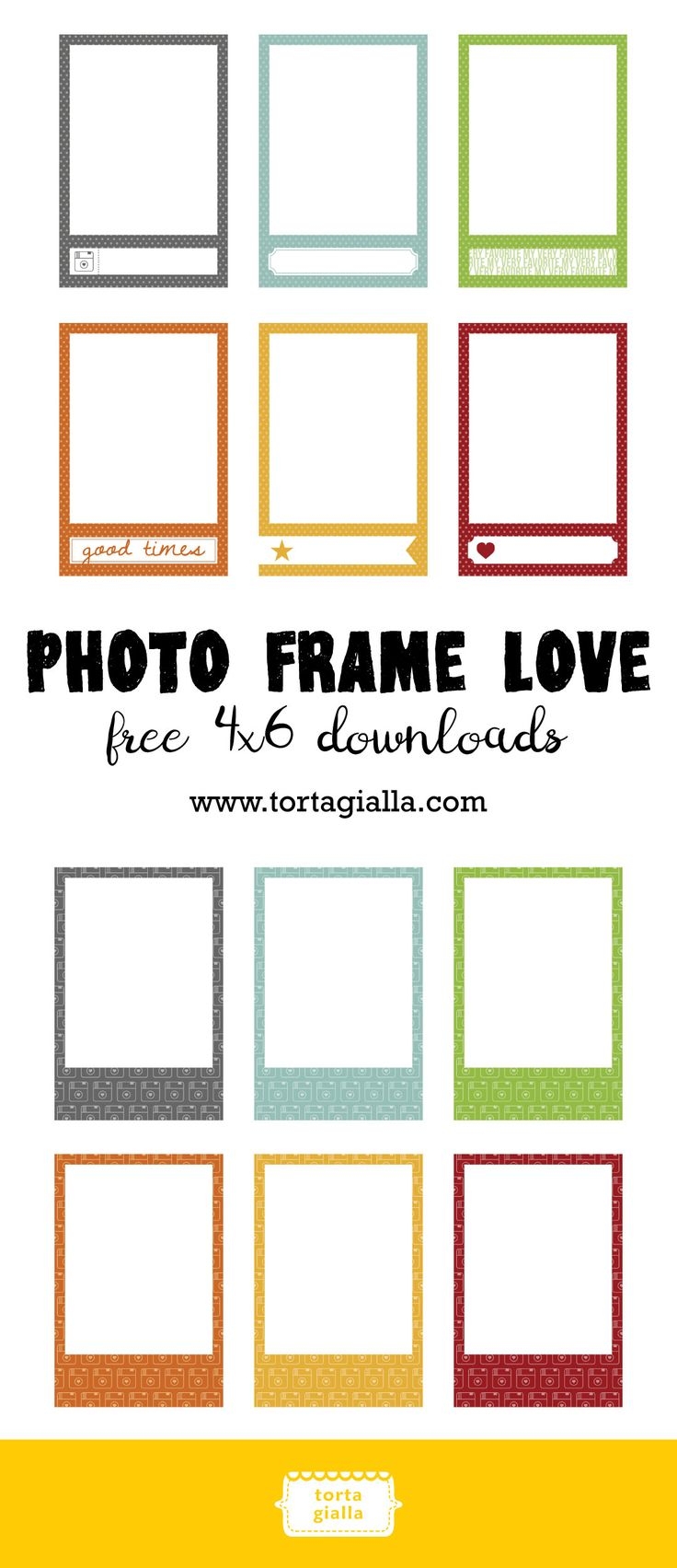 Downloadable Free Printable Picture Frame Templates