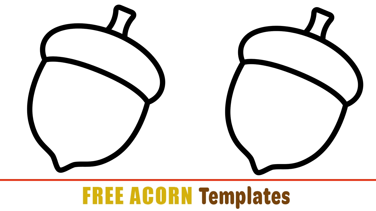 Free Printable Printable Acorn Template