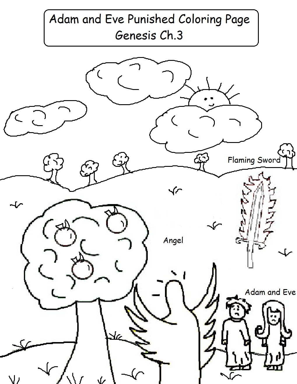 Printable Adam And Eve Template